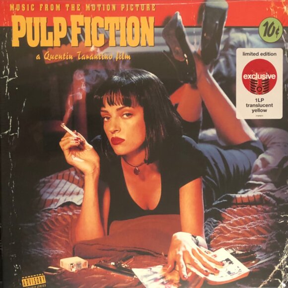 New & Sealed Pulp Fiction Soundtrack LP Target Exclusive Limited Ed Yellow Vinyl - Picture 1 of 8